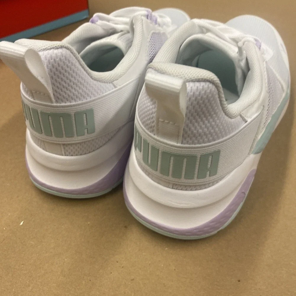 Puma Anzarun Running Shoes Women's‎ 9.5 White Glow Light Lavender 374255-22